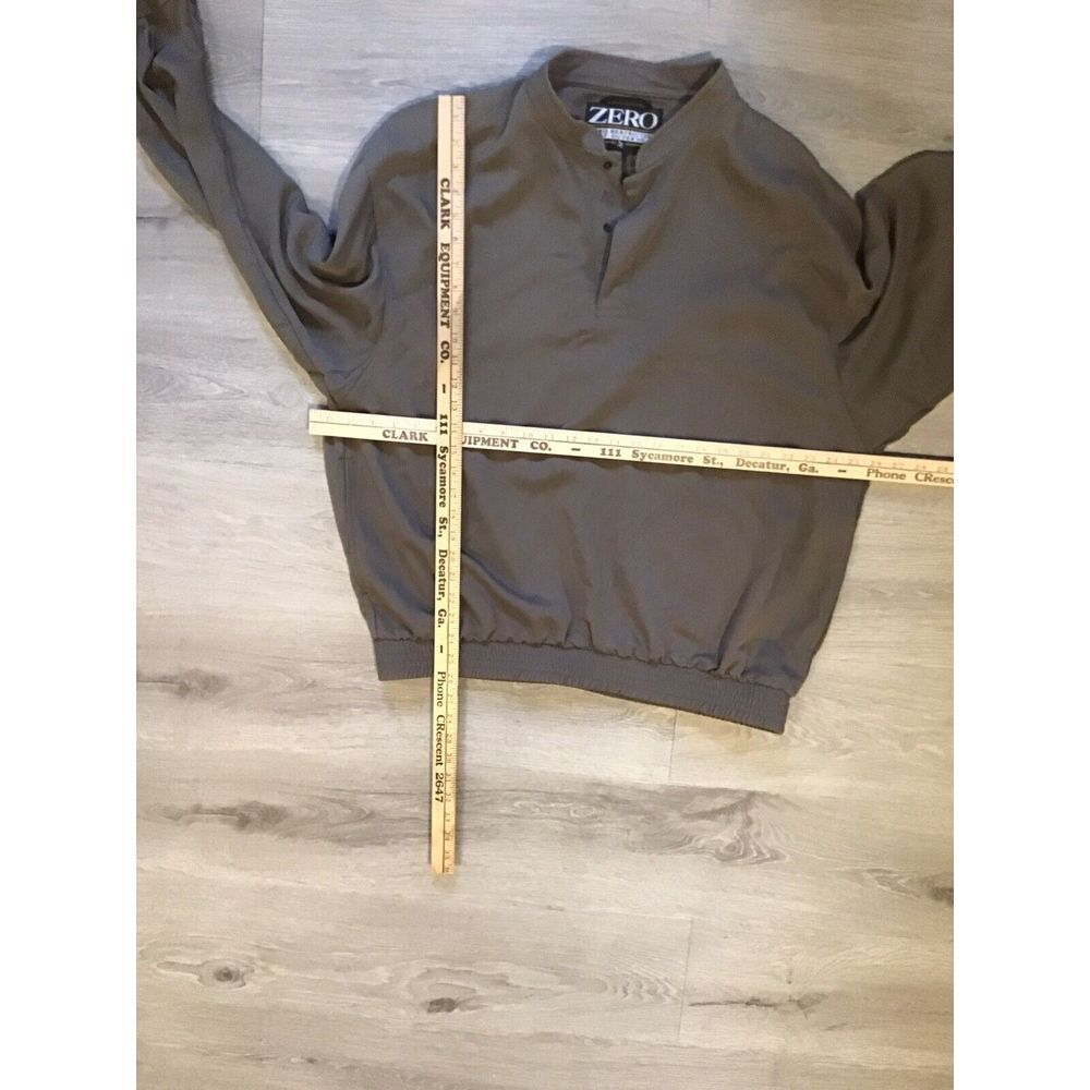 Mens Zero Restriction Gray Golf Quarter Snap Pullover Size Large - Picture 5 of 7